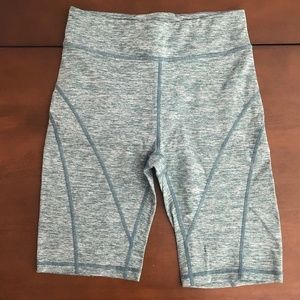 Free People Movement Baby Bike Shorts, Heathered Blue, S